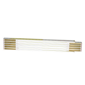 Mesure pliante 2 m x 17 mm bois blanc-jaune - STANLEY 0-35-458