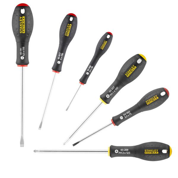 Tournevis d'électricien + mécanicien + Phillips - jeu de 7 pièces - Fatmax - STANLEY FATMAX FMHT0-62627