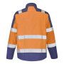 Blouson silvertech orange fluo et bleu marine Abra