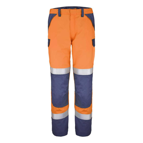 Pantalon silvertech orange fluo et bleu marine Escorial