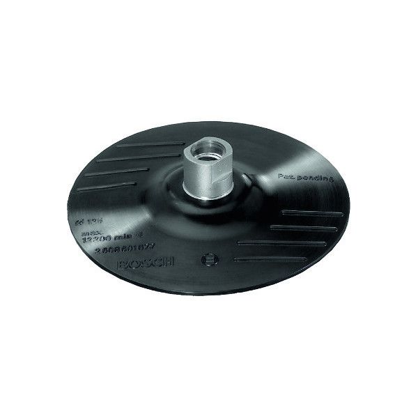 Plateau de ponçage caoutchouc à système auto-agrippant pour meuleuses angulaires, 125 mm D 125 mm