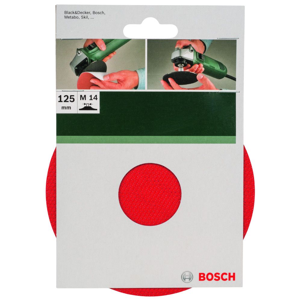 Plateau De Ponçage Bosch 125 Mm - Auto-Agrippant Pour Perceuse