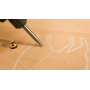 Dremel 107 Lot de 3 Fraises à Graver, Bout Rond, Ø 2,4mm pour Sculpter et Graver dans le Bois avec Outils Multi-usages,