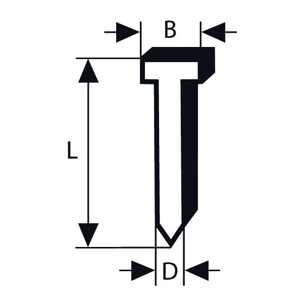 Pointe à tête fraisée SK64 20G 63 mm, galvanisés, Version galvanisée