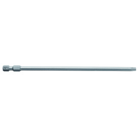Embout de vissage qualité extra-dure T30, 152 mm, Entraînement ISO 1173 E6.3, queue six-pans mâle 1/4"