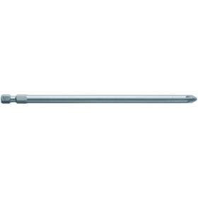 Embout de vissage qualité extra-dure PZ 2, 152 mm, Entraînement ISO 1173 E6.3, queue six-pans mâle 1/4"