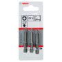Embout de vissage qualité extra-dure PZ 2, 49 mm, Entraînement ISO 1173 C6.3, queue six pans mâle 1/4"