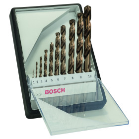 10 FORETS METAL HSS-CO 135° ROBUSTL