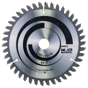 Lame de scie circulaire Multi Material 160 x 20/16 x 2,4 mm, 42
