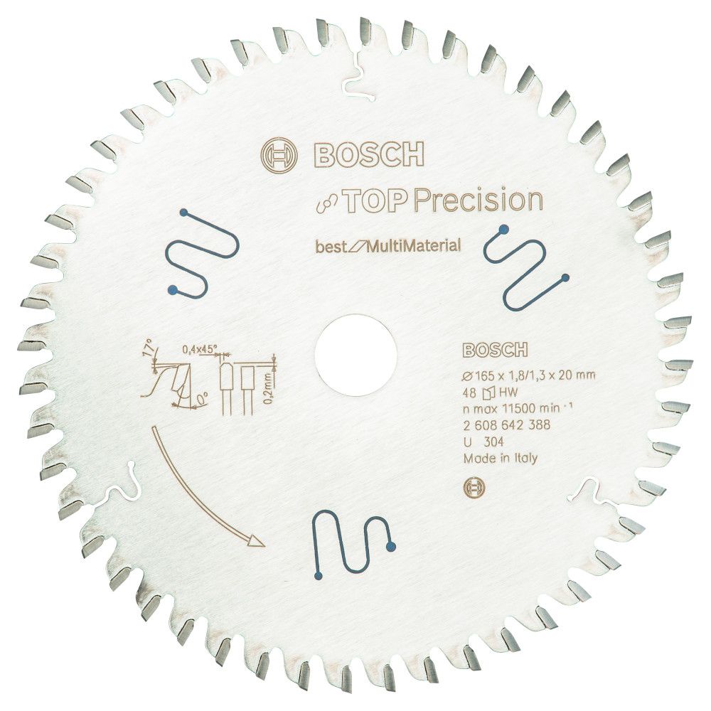 Bosch Cirkelzaagblad Optiline Wood, 165 x 20 x 1,7/1,2 mm, 36T