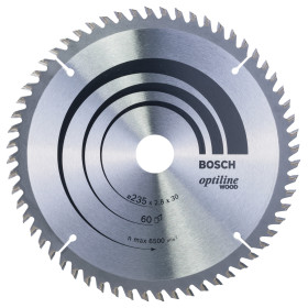 Lame de scie circulaire Optiline Wood 235 x 30/25 x 2,8 mm, 60