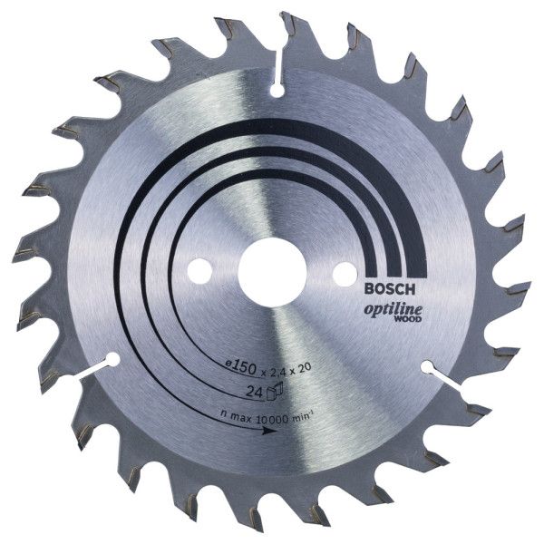 Lame de scie circulaire Optiline Wood 150 x 20/16 x 2,4 mm, 24
