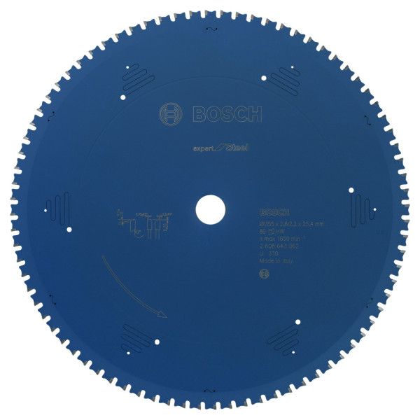 Lame de scie circulaire Expert for Steel 355 x 25,4 x 2,6 mm, 80