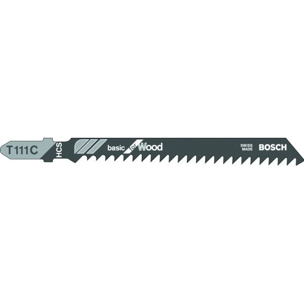5 Lames scie sauteuse HCS  Bois 100mm Pas : 3mm T111C