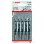 5 Lames scie sauteuse HCS  Bois 100mm Pas : 3mm T111C