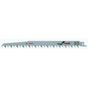 Lame de scie sabre S 1542 K Top for Wood, S 1542 K, HCS, avoyée, rectifiée, Bois de chauffage, bois humide (ø 190 mm)