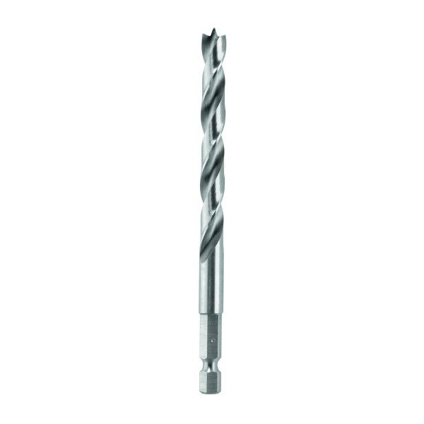 Mèche à bois hélicoïdale, queue six pans 1/4" 10 x 87 x 133 mm