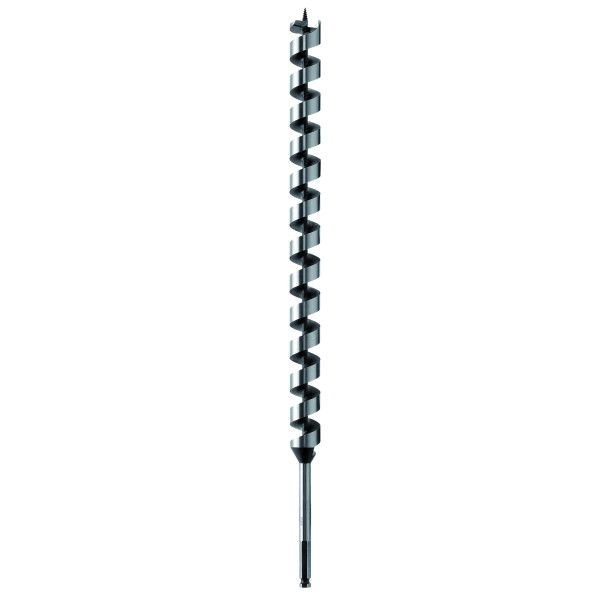 Mèche à bois hélicoïdale, six pans 20 x 385 x 450 mm, d 11,1 mm, Longueur totale 450 mm