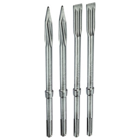 4 burins sds max auto- affûtant PRO 2 burins plats et 2 burins pointus