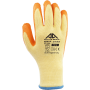 Gant enduction paume en latex crêpe orange Active Grip G1140