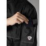 Veste de travail noir avec boutons dissimulés BP