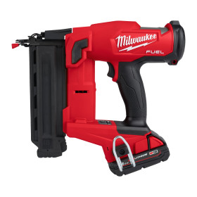 M18 FN18GS-202X - Cloueur FUEL jauge 18, 18V, 2.0 Ah - HD Box, 2 batteries 18V 2,0Ah Red Li-Ion, chargeur rapide M12-18FC