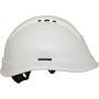 Casque blanc aéré visière courte sans lunette Kara