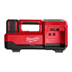 M18 BI-0 - Compresseur-gonfleur 18V, sans batterie - Carton, sans batterie, ni chargeurs, fournis avec embouts