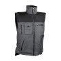 Gilet polyester Ripstop gris doublé polaire Gaspar