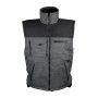 Gilet polyester Ripstop gris doublé polaire Gaspar