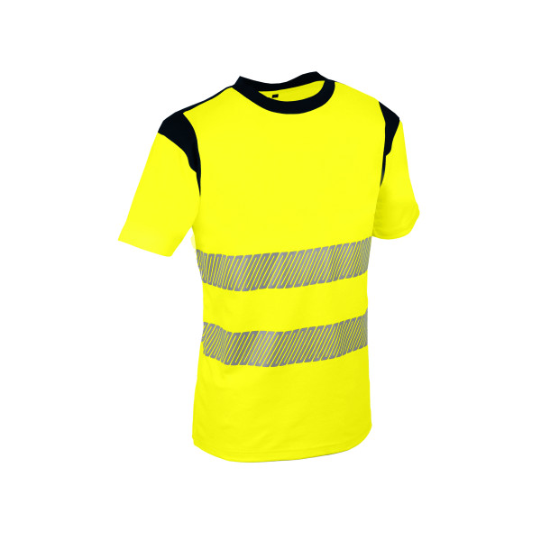 T-shirt haute visibilité jaune à manches courtes Suca