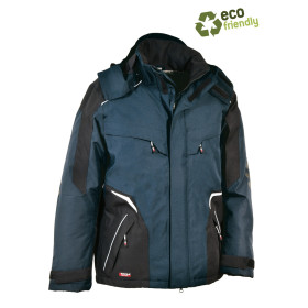 Parka hiver bleu navy et noir Igarka