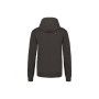 Sweat-shirt capuche contrastée homme gris foncé et noir K446 Kariban