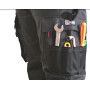 Pantalon multipoches avec poches genouillères gris nuit et noir Argile