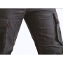 Pantalon multipoches avec poches genouillères gris nuit et noir Argile