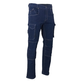 Jeans multipoches en denim stretch Baril