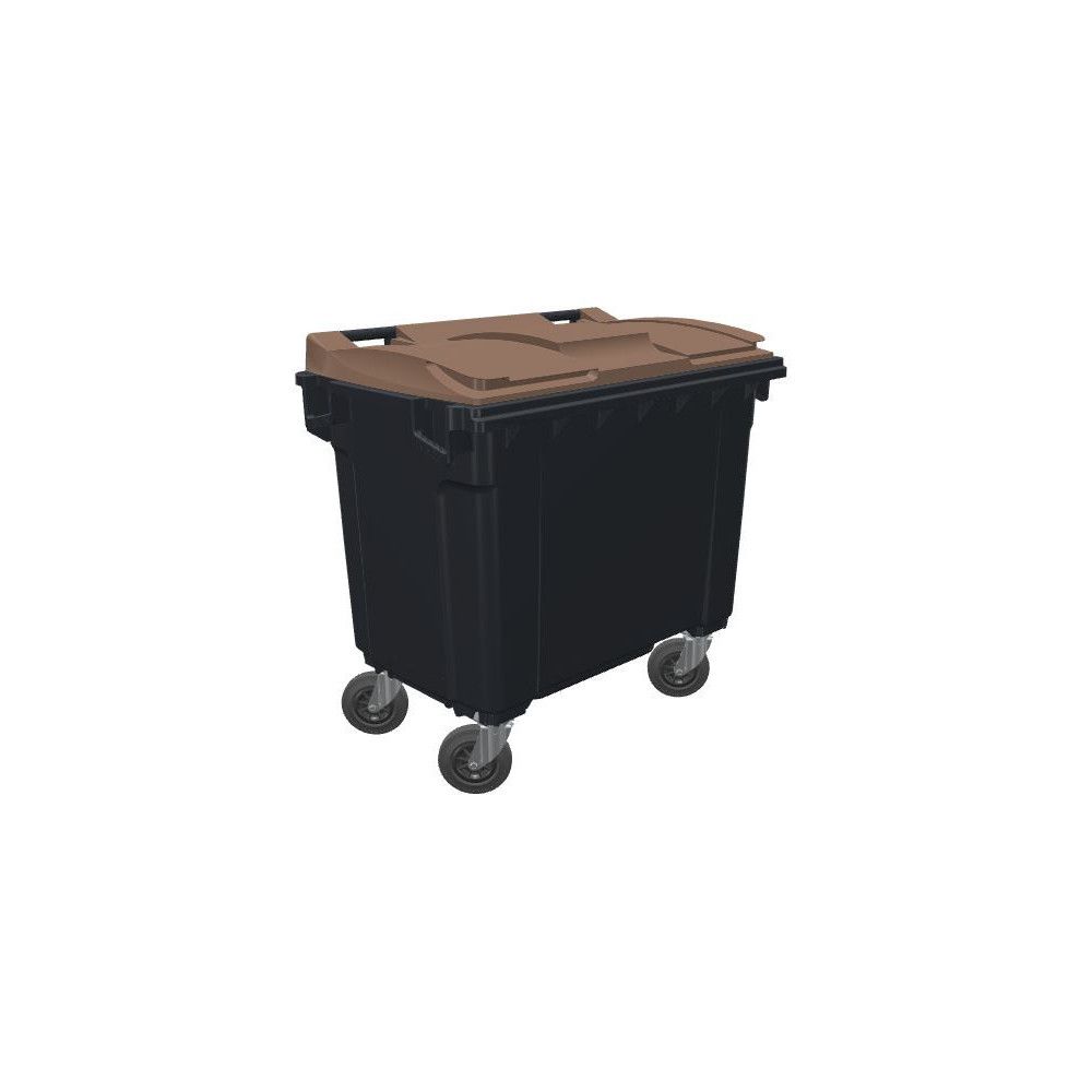 Stockage de Poubelle à Roulettes avec Couvercle à Gaz Relevable pour Poubelle de 240L CFW18601