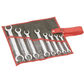 CLE POLYGONALE A TUYAUTER 12 PANS EN MM - TROUSSE DE 8 - SAM 100F-TR8