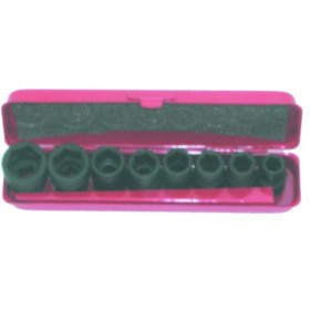 DOUILLE A CHOCS 1/4'' DE 6 A 13 MM - COFFRET DE 8 - PTS 19120
