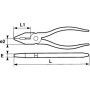 PINCE UNIVERSELLE BI-MATIERE 165 MM - SAM 204-16G