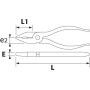 PINCE UNIVERSELLE ISOLEE 160 MM - SAM 204-16TI