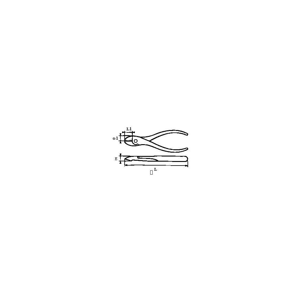 SAM Outillage - Pince Coupante Diagonale Mécanicien 160 Mm - Acier Chrome Vanadium - Pour Fils Durs Jusqu'à 2 Mm