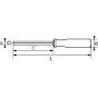 CLE A DOUILLE EMMANCHEE BI-MATIERE 6 PANS 7 MM - SAM 291T-7