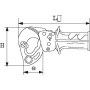 COUPE CABLE A CREMAILLERE GRANDE CAPACITE - SAM 324-45