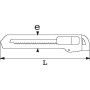 CUTTER LAME CORPS ACIER LAME DE 9,5 MM - SAM 378-26