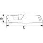 COUTEAU RETRACTABLE EN ALLIAGE LEGER - CORPS EN ZAMAK - SAM 378-8