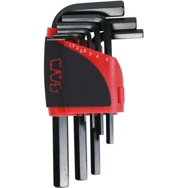 RATELIER 9 CLES MALES COURTES 6 PANS 1,5 A 10 MM - SAM 62-R9A