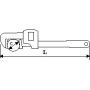 CLE SERRE TUBE RENFORCEE 36'' - SAM 630-36