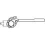 CLE SERRE-TUBES A CHAINE 12'' VL - SAM 638-12