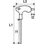 CLE MALE POIGNEE EN L TORX T25 - SAM 66-PTX25